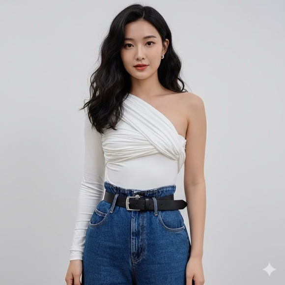 Goddess Sculpt One-Shoulder Bodysuit - Picture 11 of 12